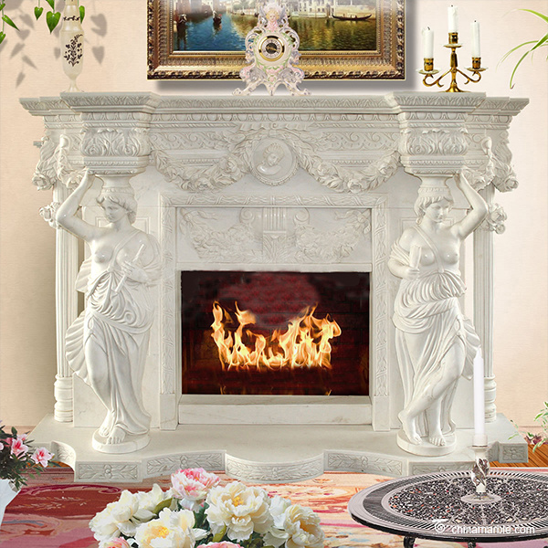 Grand Statues Fireplace