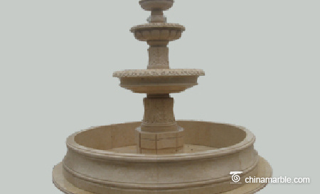 Cream Marble Fountain