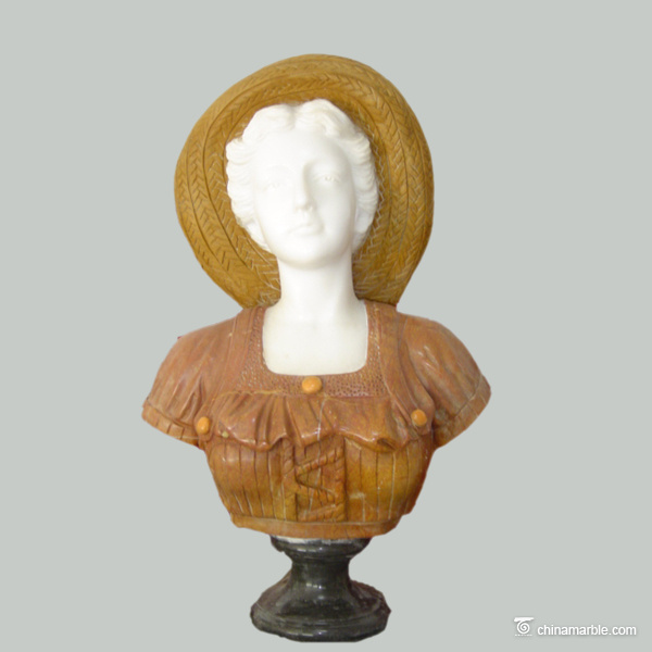 female bust sculpture/female marble bust sculptures/white marble woman bust sculpture