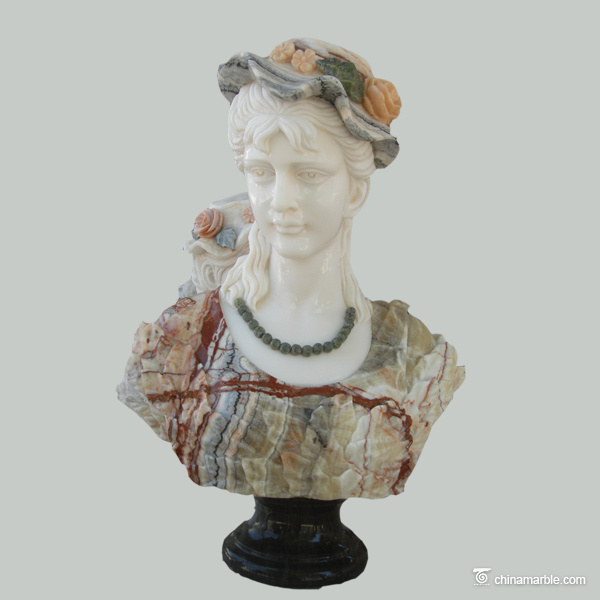 custom marble bust/woman bust statues/hand carved stone busts