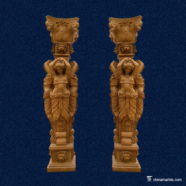garden stone column pergola/marble pillar cap/marble column