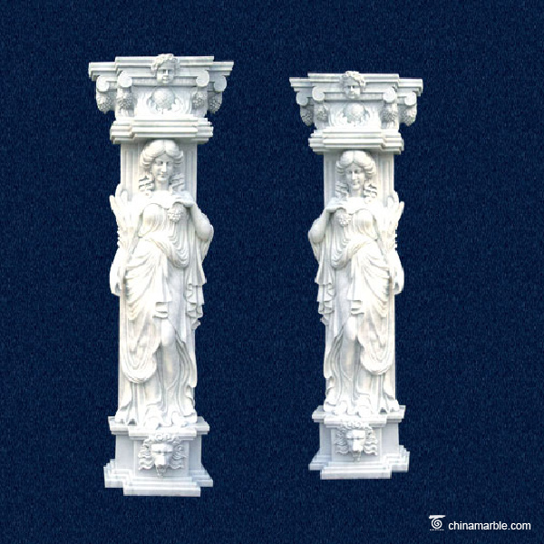 house decorative stone pillars/marble column