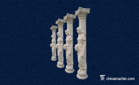 travertine column/prices stone columns/carved stone pillar