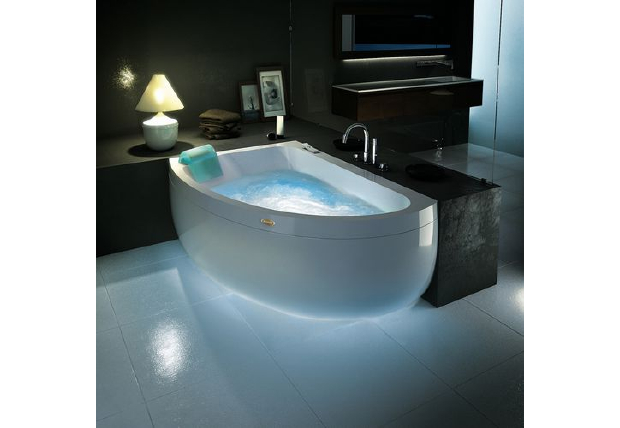 Oval bathtub / marble tub/ teak / double