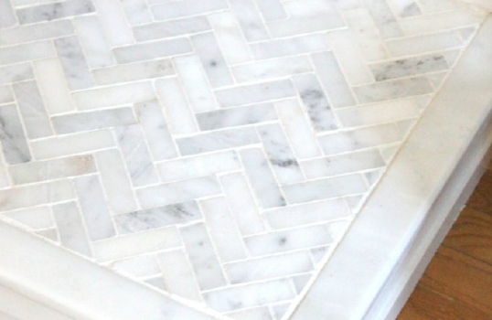  How to tile a hearth | Our marble fireplace makeover