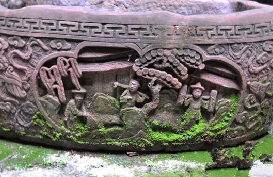 Marble tub-Hunan found a Qing Dynasty marble tub