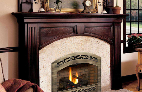 Gas marble fireplace surround