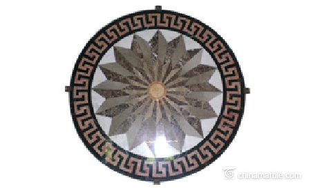 Marble Water Jet Medallion/Water Jet Marble Floor Medallion/Water Cut Floor Medallion