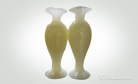 Jade vase living room decoration office decoration jade carving decoration can be customized