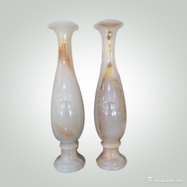Pakistan Wholesalers Handicraft Polished Onyx Marble Flower Vase