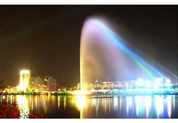 Water jet medallion-Asia's first high fountain