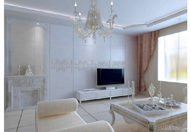 Marble mural-Double invisible door modeling TV wall decoration effect