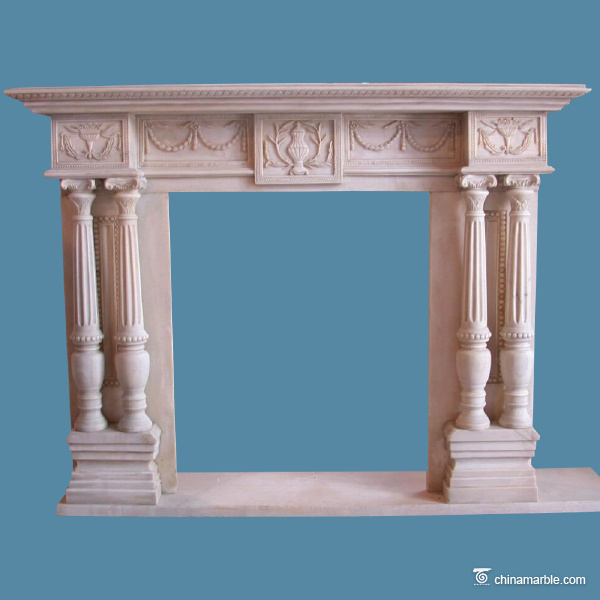 Limestone Fireplace Mantel Surrounds