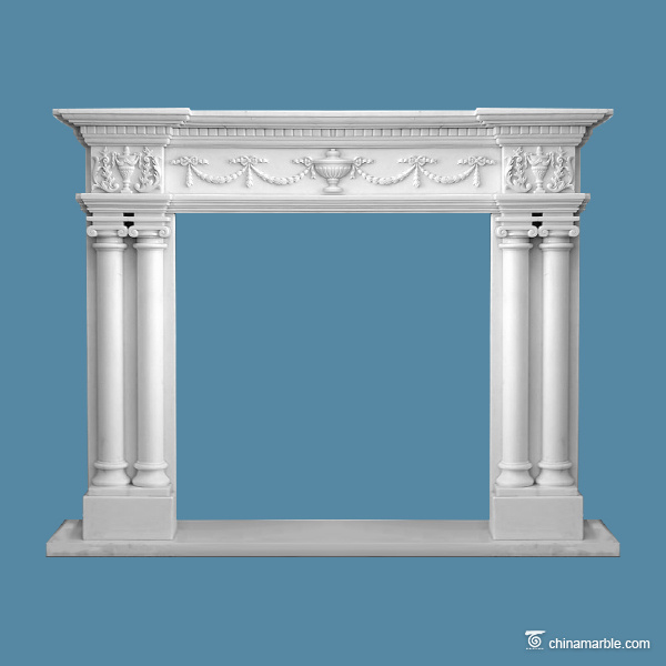Natural Stone Fireplaces Mantel Surround For Indoor And Outdoor