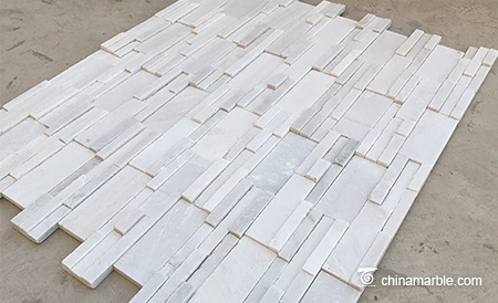 White Marble Decorative Wall Tile Cultured Panel Natural Stone Veneer