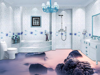 Sea style theme bathroom