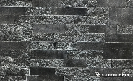 China Black Granite Ledge Stone, Stacked Wall Cladding