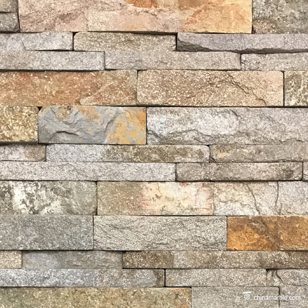 Cheap China Red Granite Ledge Stone, Stacked Wall Cladding