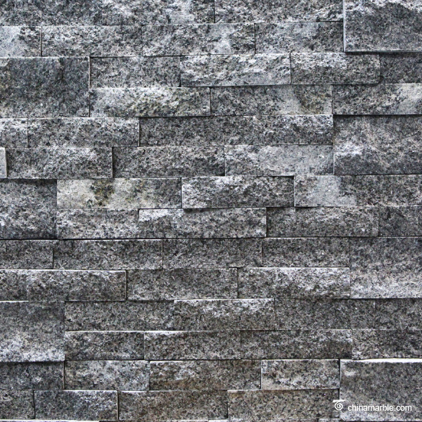 White Grey Granite Culture Stone, Ledge Panel, Stacked Stone Cladding
