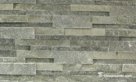 P013 Grey Slate Ledge Stone Panels, China Wall Stone Cladding