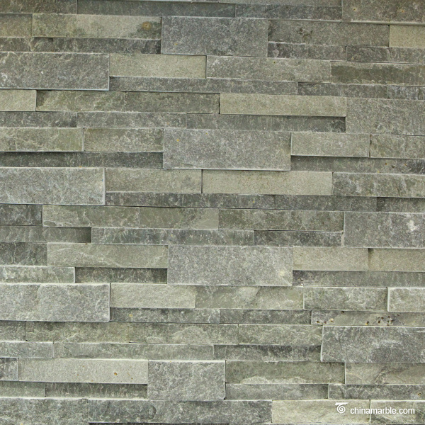 P013 Grey Slate Ledge Stone Panels, China Wall Stone Cladding