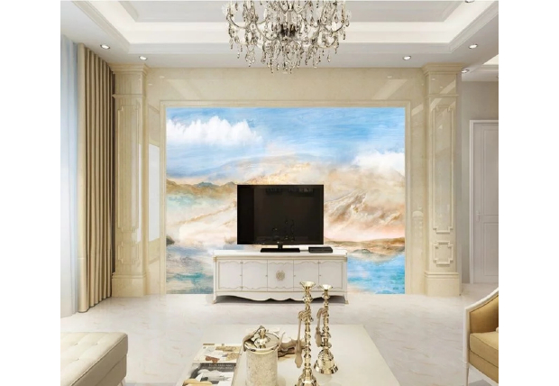 The background wall of the general marble tile like marble tile