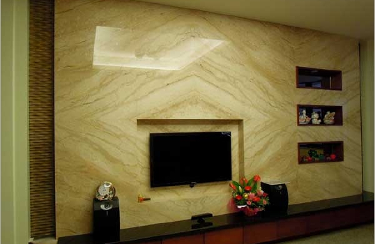 Beautiful and upscale marble wall decoration