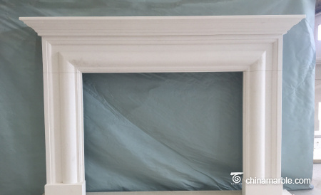 Limestone Carved Continental Mantel Fireplace Surround