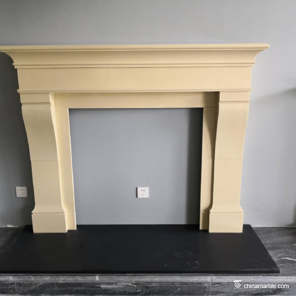 fireplace mantel limestone/limestone fireplace surround/limestone mantel shelf