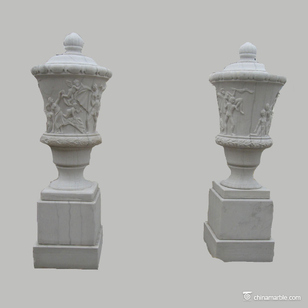 Carved-urn-with-pedestal-