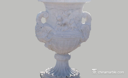White-marble-urn-