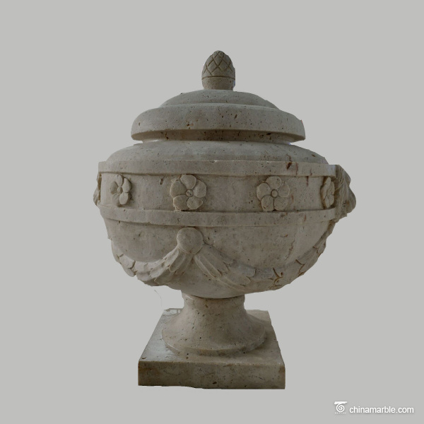 Travertine-urn-