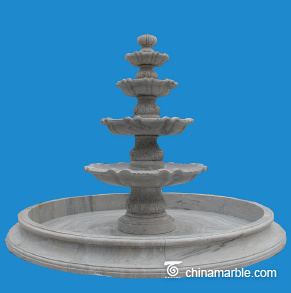 Garden Outdoor Decoration Waterfall Water Statue Marble Stone Fountain