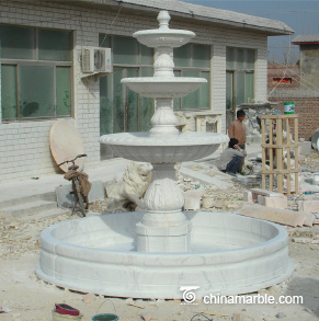3 tier outdoor water fountain for garden/large stone fountain