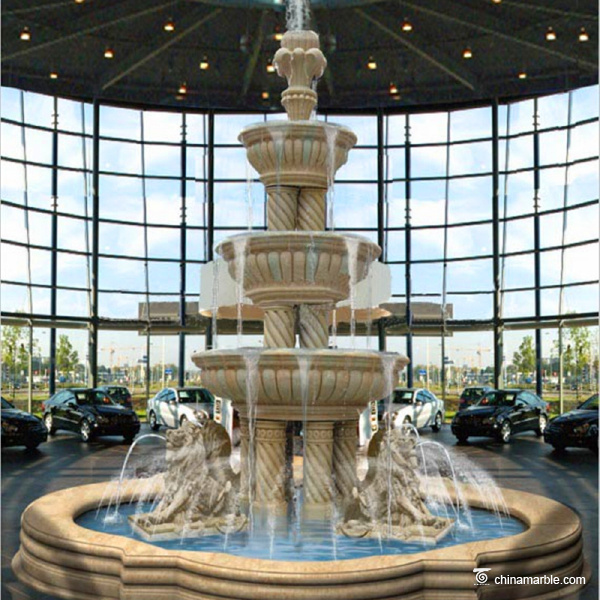 Decoration Waterfall Water Statue Marble Stone Fountain
