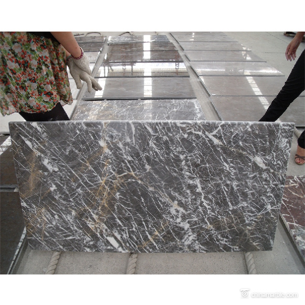 CHEAP Silvery Marble Slab With Customized Best Prices