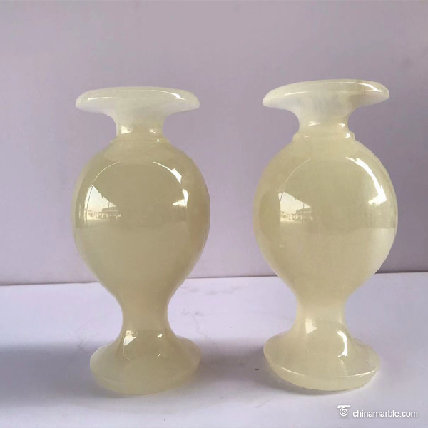 Jade carving vase decoration office decoration home decoration can be customized