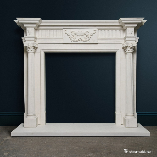 the pillars fireplace mantel