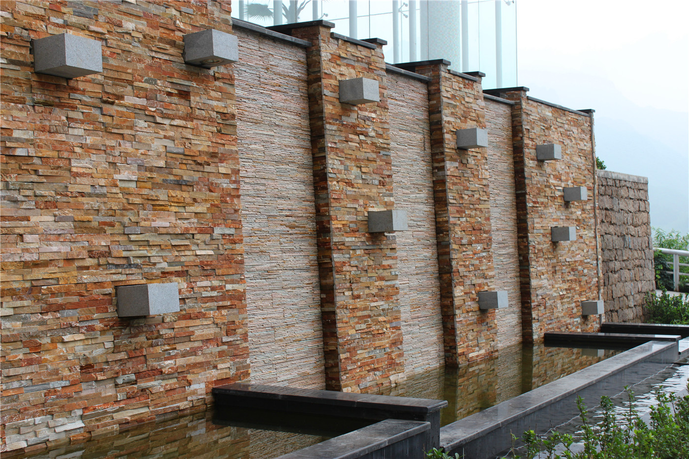 Cultural stone wall in France