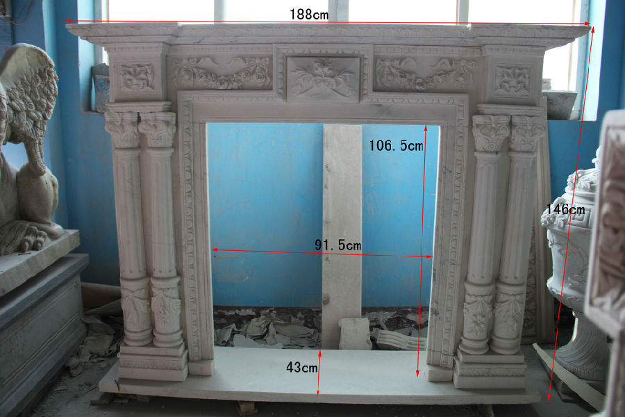 Pillars Marble Mantel FC-FP41.jpg