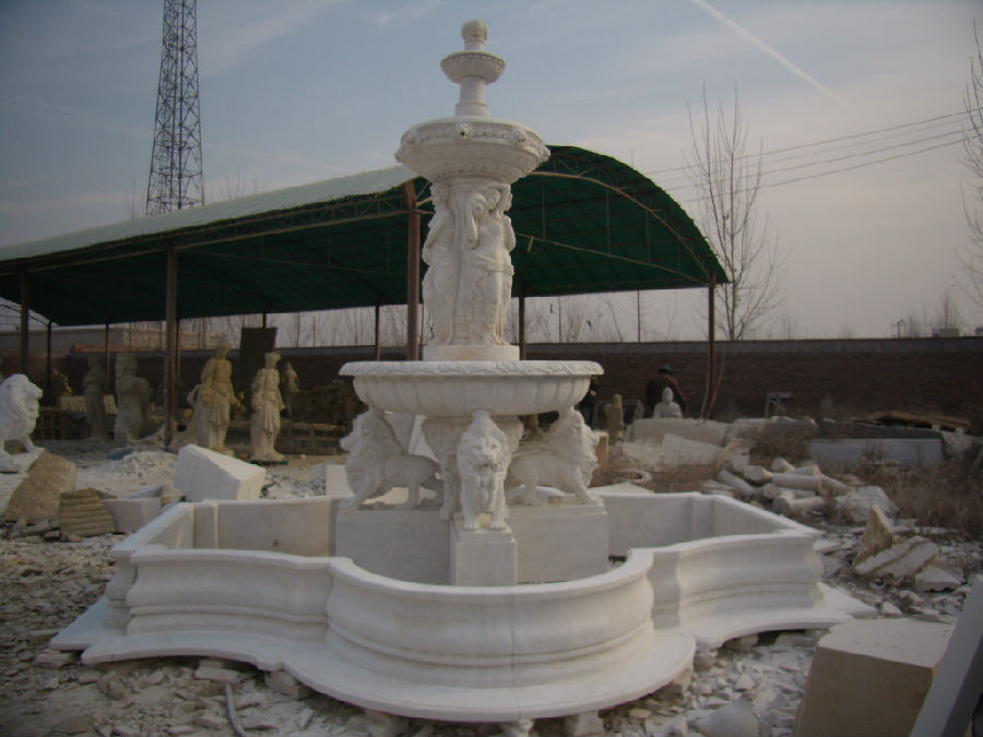 White marble fountain P-FTN19.JPG