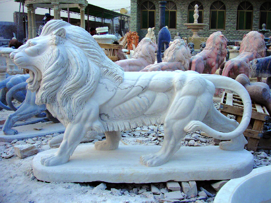 White Veins Marble M-Lion-7.JPG