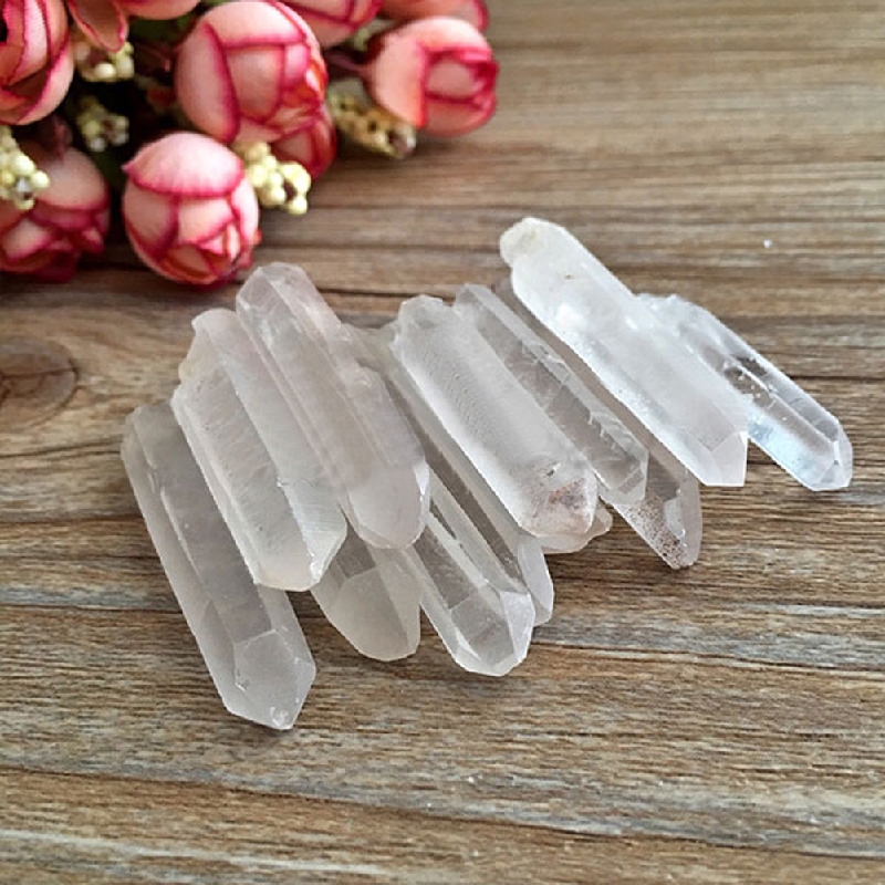 100g Feng Shui Clear Polished Wands Healing Specimen Natural Stones And Minerals Quartz Crystals Home Decoration Gift(China (Mainland))