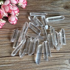 3Pcs Transparent Natural Crystal Quartz Clear DIY Pendant Healing Crystal Stones