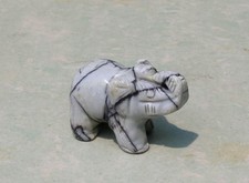 AAAA++26g Carved JASPER quartz Crystal Gem Stone elephant reiki healing