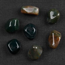 Indian Agate Tumbled Stone Quartz Crystal Sold By 7Pcs With One Pouch TS0006