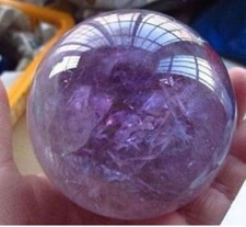 Natural Amethyst Quartz Crystal Sphere Ball Healing Stone 40mm + Stand AAA