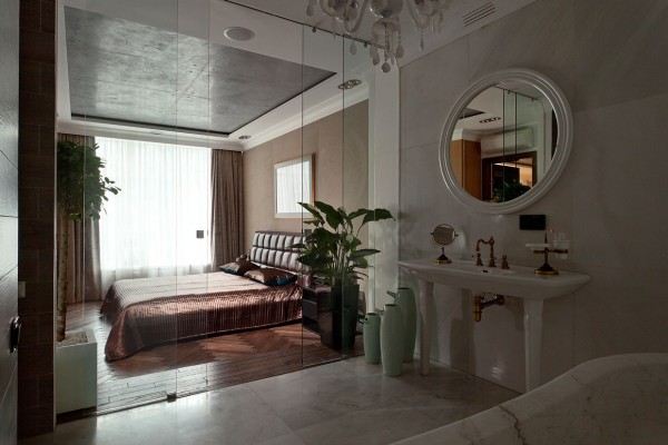 5 Posh Apartment Interiors-Roofing Slate