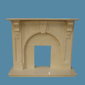 Modern Design Limestone Firepl
