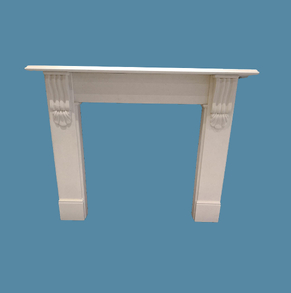 the marble fireplace/white mar